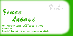 vince laposi business card